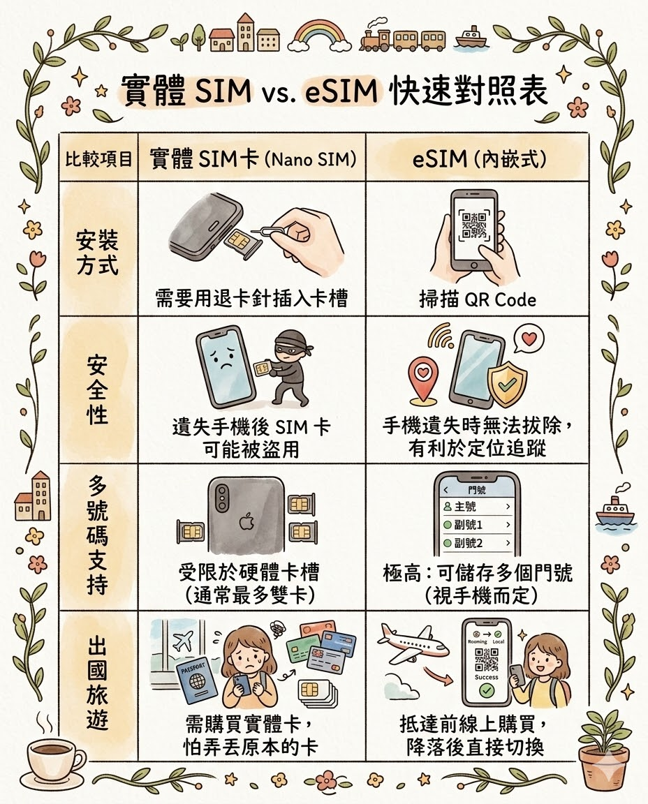 2026 出國上網怎麼選？eSIM、實體 SIM 卡、漫遊、WiFi 機優缺點終極大比拼