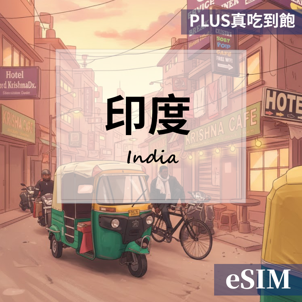 【eSIM】印度-PLUS真吃到飽 OUtrip