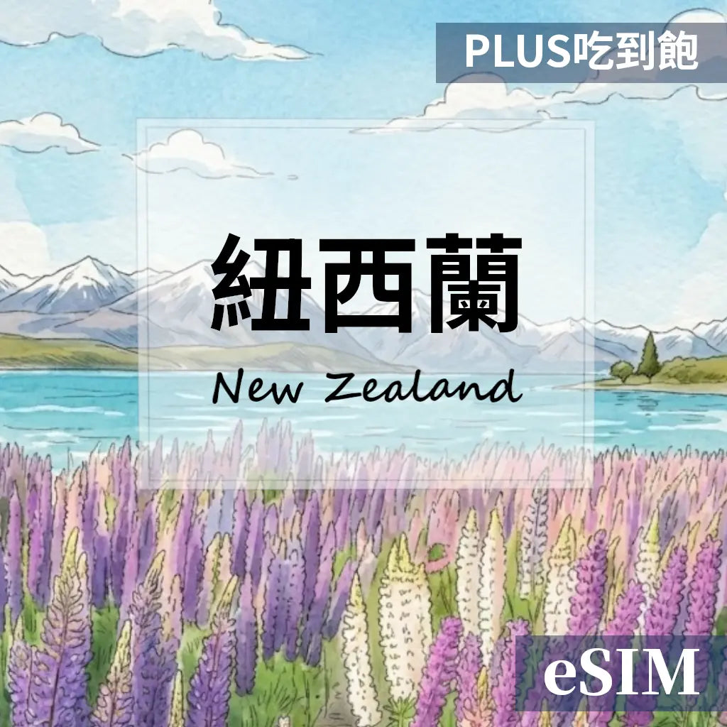 【eSIM】紐西蘭-PLUS真吃到飽 OUtrip